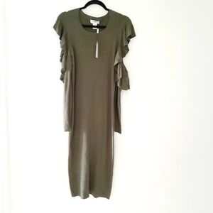 NWT MAX STUDIO SPECIALITY PRODUCTS olive renee sweater dress